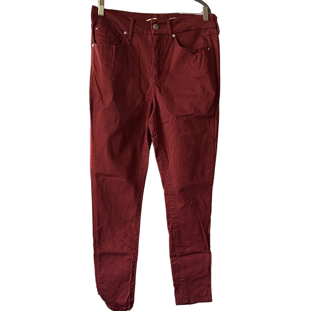 Seven 7 Straight-Leg fired Brick skinny jeans size 10 style # 1975FB